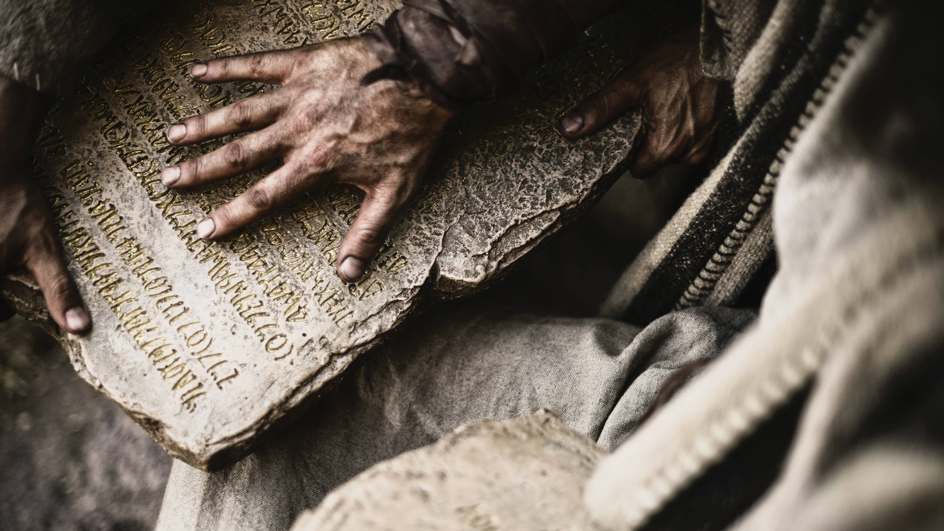 Moses receives the Ten Commandments.