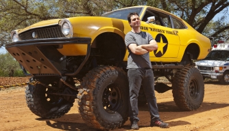 Adam takes his car to new heights. (Photo Credit: BBC Worldwide)