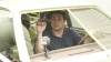Adam gets set up to compete in a demolition derby. (Photo Credit: BBC Worldwide)