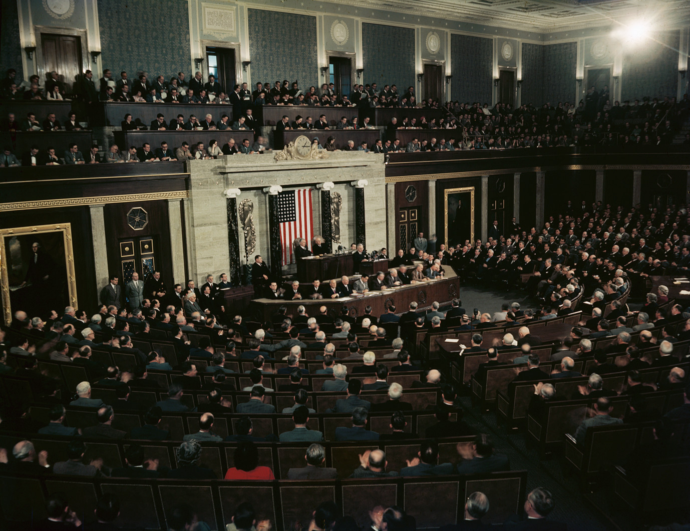 trumansworninupondeathofroosevelt Harry S. Truman Pictures