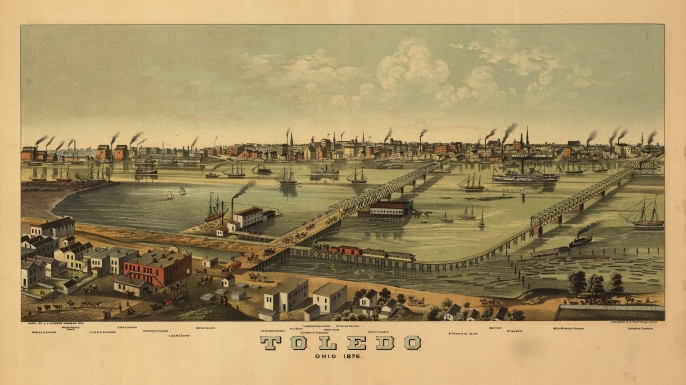 Toledo, Ohio, in the late 1800s (Credit: Getty Images)