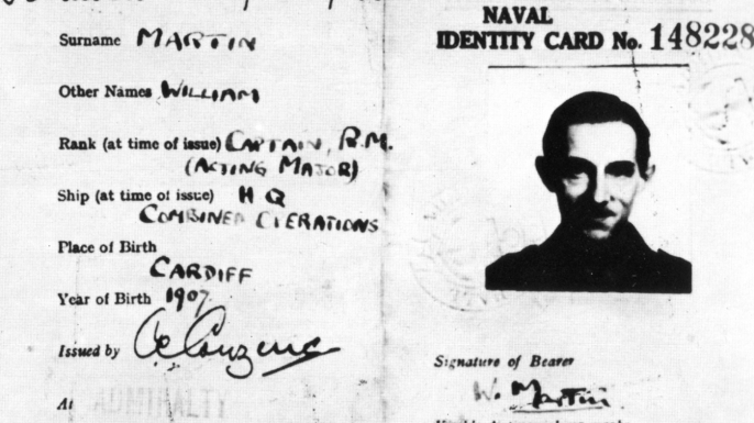 Phony ID card for "William Martin" (Credit: Getty Images)