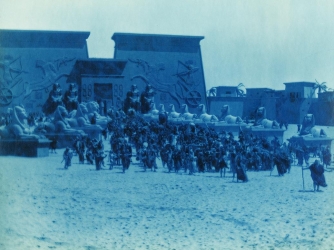 Filming of "The Ten Commandments," 1923