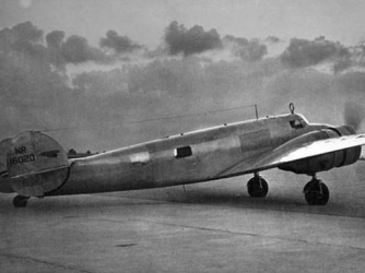 A Miami Herald photo of Earhart's Lockheed Electra with metal plate near tail. (Credit: TIGHAR)