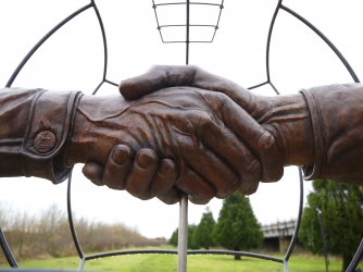 British memorial commemorating the 1914 Christmas Truce