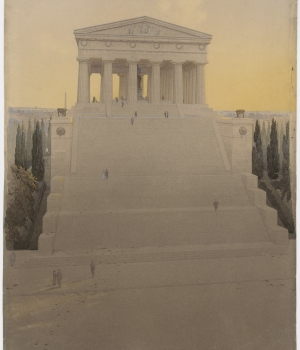 Pope's competition proposal for a monument on Meridian Hill (Credit: National Archives)