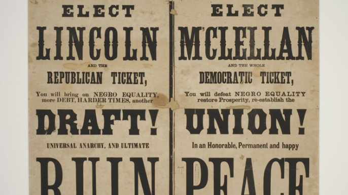 the election of 1864 Abraham lincoln republican he was the first republican president democratic george b mcclellan election of 1864 by alexis s and jillian d recieved 212 electoral votes and 2,213,665 popular votes. the election of 1864 Abraham lincoln republican he was the first republican president democratic george b mcclellan election of 1864 by alexis s and jillian d recieved 212 electoral votes and 2,213,665 popular votes.