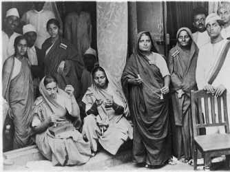 Female members of the Indian Nation Congress during the Salt March. (Credit: Mansell/The LIFE Picture Collection/Getty Images)