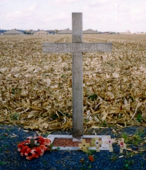 Christmas Truce cross erected in Belgium (Credit: Corbis Images)