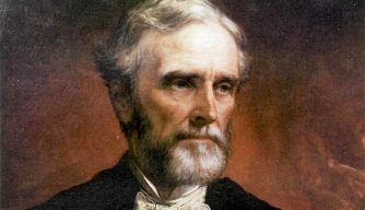 A postwar portrait of Jefferson Davis.