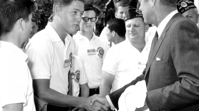 Bill Clinton and John F. Kennedy