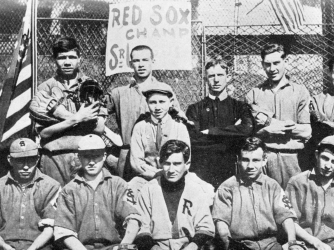 Ruth (top row, center) with the St. Mary's baseball team