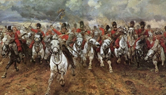 Depiction of the Charge of the Light Brigade, one of history’s most famous cavalry charges.