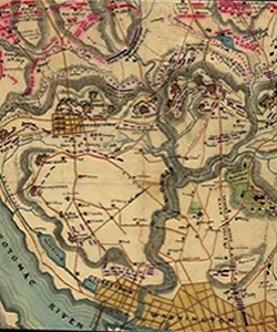 Map of the Battle of Fort Stevens