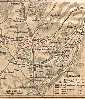 Plans of the Battle of Waterloo.