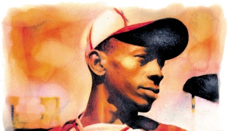 Illustration of Satchel Paige. (Credit: Dallas Morning News/Getty Images)