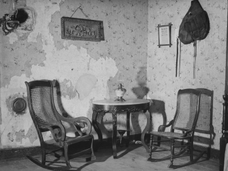 The room in which Jesse James was shot and killed in his own home. (Credit: Walter Sanders/Getty Images)