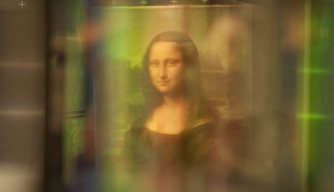 Light technology used on the famous painting. (Credit: Brinkworth Films)