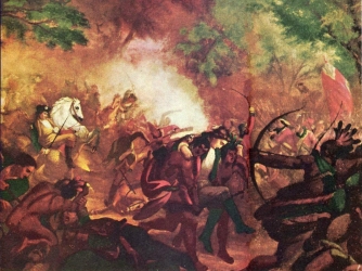 Benedict Arnold at the Second Battle of Saratoga. (Credit: Public Domain)