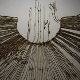 Khipu at the Smithsonian National Museum. (Credit: BRENDAN SMIALOWSKI/AFP/Getty Images)