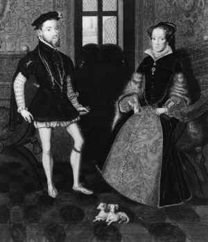 mary i of england, philip ii of spain