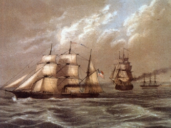 The Confederate blockade runner 'Sumter'. (Credit: MPI/Getty Images)