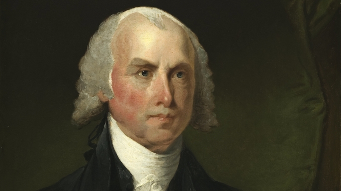 Portrait of James Madison. (Credit: Public Domain)