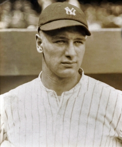 Lou Gehrig during his rookie year. (Credit: Public Domain)