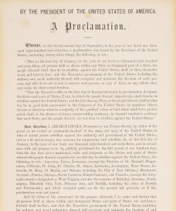 Emancipation Proclamation. (Credit: Sotheby's)