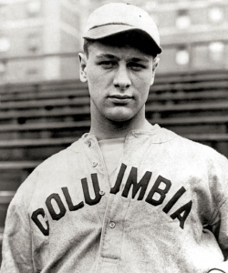 Lou Gehrig on the Columbia University baseball team. (Credit: Public Domain)