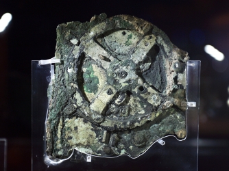 The Antikythera Mechanism. (Credit: LOUISA GOULIAMAKI/AFP/Getty Images)