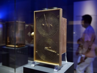 The Antikythera Mechanism known as the world's oldest computer. (Credit: LOUISA GOULIAMAKI/AFP/Getty Images)