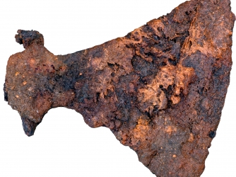 Large axe buried in one of the Viking men's graves (Credit: Museum Silkeborg)