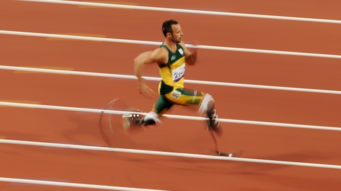 Oscar Pistorius at the London 2012 Paralympic Games. (Credit: Scott Heavey/Getty Images)