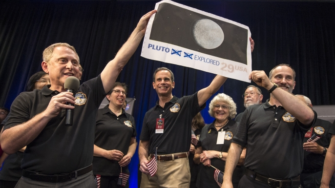 NASA scientists after New Horizons probe passed Pluto in July.