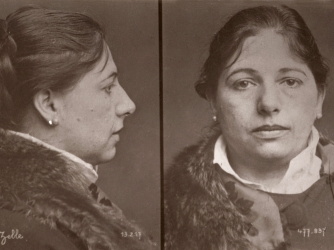 Mata Hari's mug shot on the day of her arrest. (Credit: adoc-photos/Corbis via Getty Images)