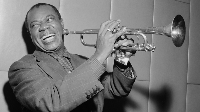 Louis Armstrong in Amsterdam, 1955.