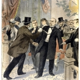 Assassination of president William McKinley. (Credit: Roger Viollet Collection / Getty Images)