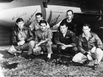 The X-1 team that would break the sound barrier.