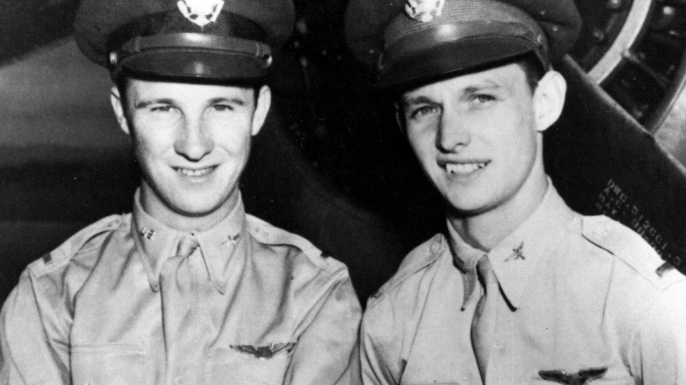 Kenneth Taylor and George Welch. (Credit: U.S. Air Force)