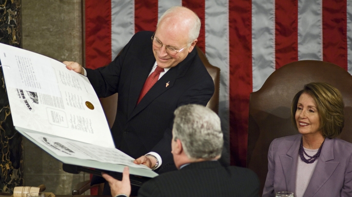 Obama Officially Declared Winner of 2008 Election. (Credit: Scott J. Ferrell/Congressional Quarterly)