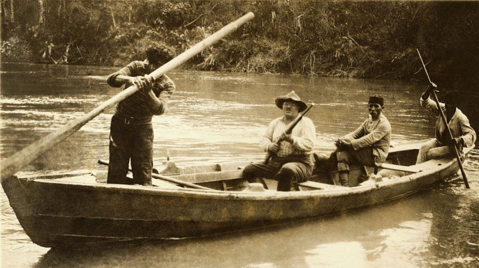 Theodore Roosevelt during the expedition.