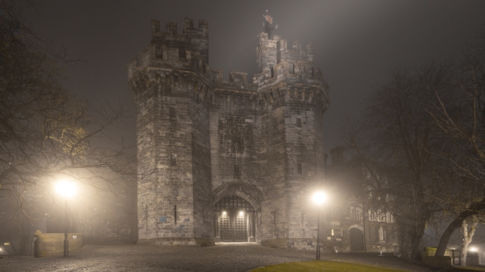 Lancaster Castle, where all but two accused witches were put on trials. (Credit: Dave Moorhouse/Getty Images)