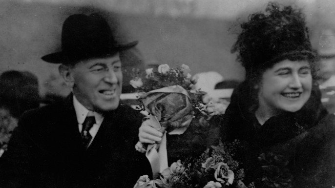 Woodrow Wilson and Edith Wilson.