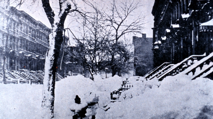 Brooklyn blizzard 1888. (Credit: Public Domain)