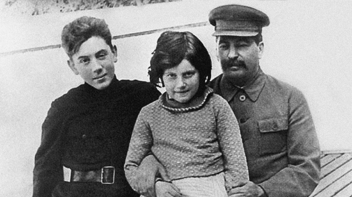 Joseph Stalin with daughter Svetlana and son Vasily. (Credit: Fine Art Images/Heritage Images/Getty Images)
