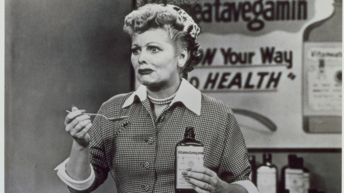 Still from the 1950s CBS television sitcom 'I Love Lucy.' (Credit: CBS Photo Archive/Getty Images)