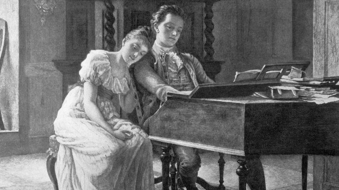 Fanny and Felix Mendelssohn.