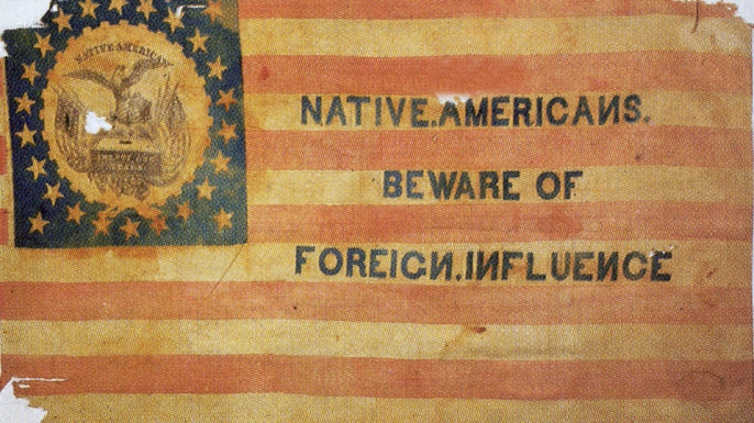 A Know-Nothing Party flag.
