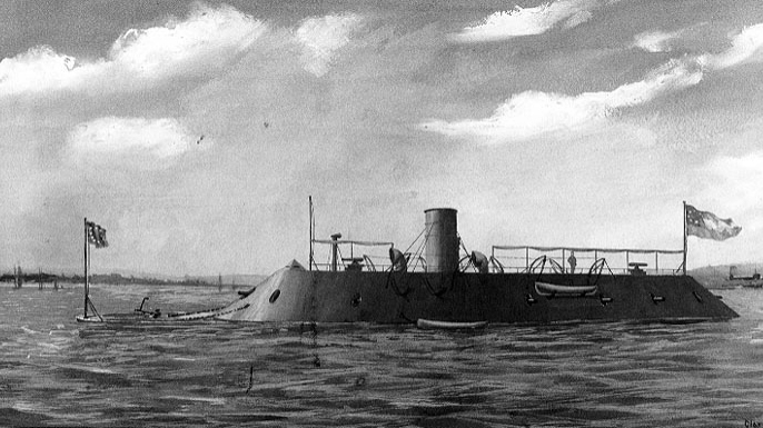 CSS Virginia. (Credit: U.S. Navy Art Collection)